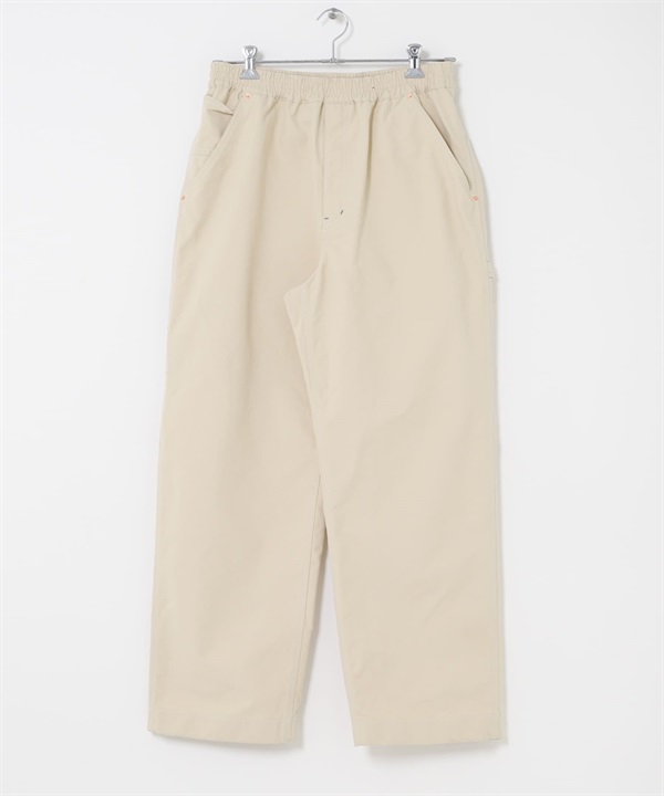 FORK&SPOON PE帆布畫家褲(象牙白-4-IVORY)
