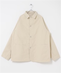 FORK&SPOON PE帆布工裝夾克(象牙白-4-IVORY)