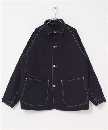 FORK&SPOON PE帆布工裝夾克(藏青色-5-NAVY)
