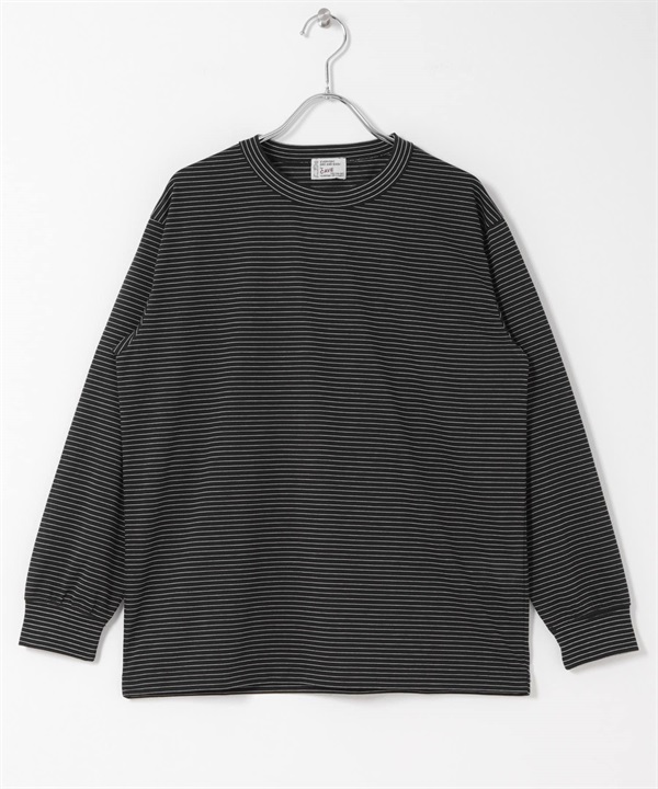 FORK&SPOON CAVE橫紋長袖T恤(黑色ｘ米色-1-其他黑色)