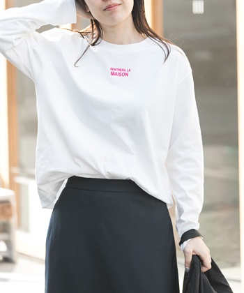 FORK&SPOON 植絨印花長袖T恤