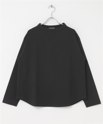 FORK&SPOON 瓶型領長袖T恤(黑色-1-BLACK)