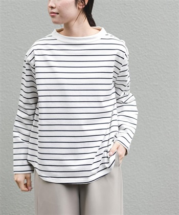 FORK&SPOON 瓶型領長袖T恤