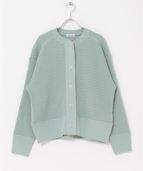 FORK&SPOON 華夫格開襟衫(薄荷綠-1-MINT)