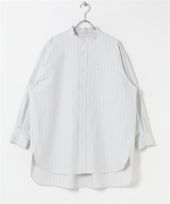 FORK&SPOON 長版牛津襯衫(灰薄荷綠-1-其他灰色)