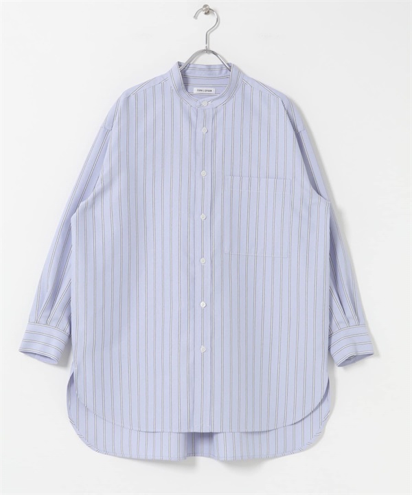 FORK&SPOON 長版牛津襯衫(薩克斯藍-1-其他藍色)