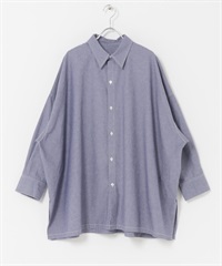 FORK&SPOON 寬版水手布襯衫(藍色-1-BLUE)