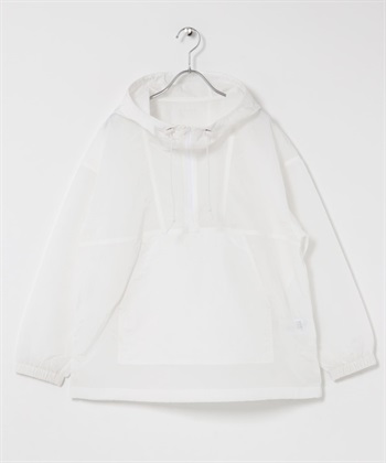 FORK&SPOON 透膚連帽上衣(米色-1-OFF WHITE)