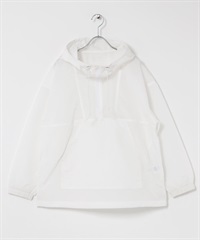 FORK&SPOON 透膚連帽上衣(米色-1-OFF WHITE)