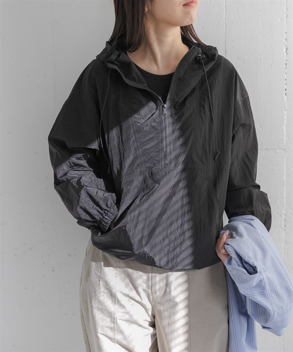 FORK&SPOON 透膚連帽上衣