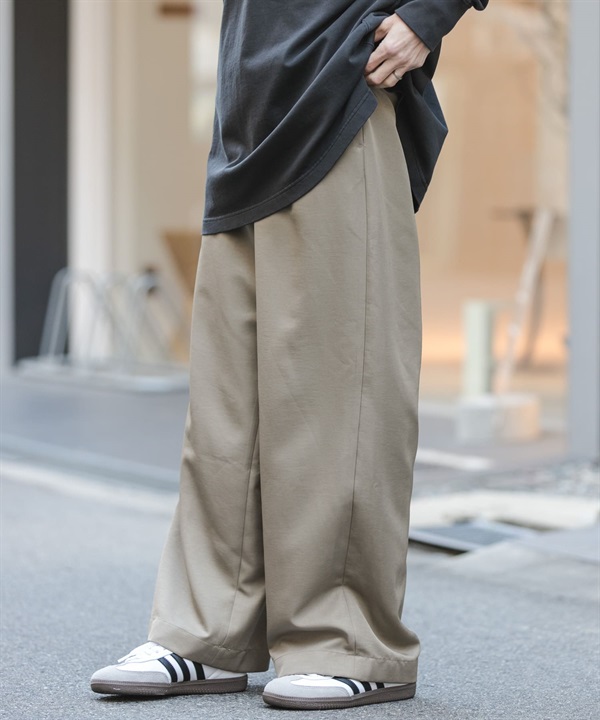 FORK&SPOON 復古斜紋輕便長褲