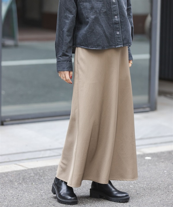 FORK&SPOON 復古斜紋長裙