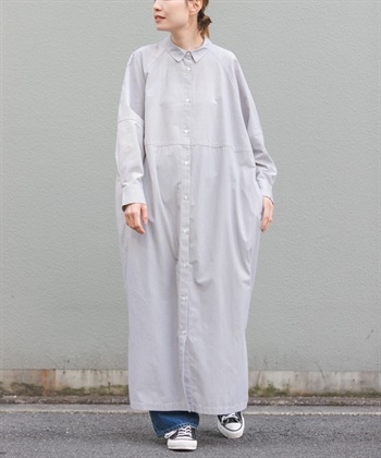 FORK&SPOON 樽形剪裁襯衫洋裝