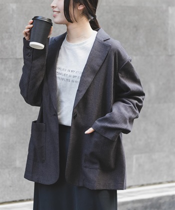 FORK&SPOON 混麻料西裝外套