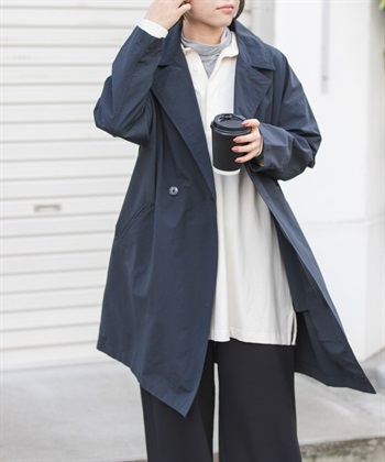 FORK&SPOON 寬鬆中長版輕量大衣