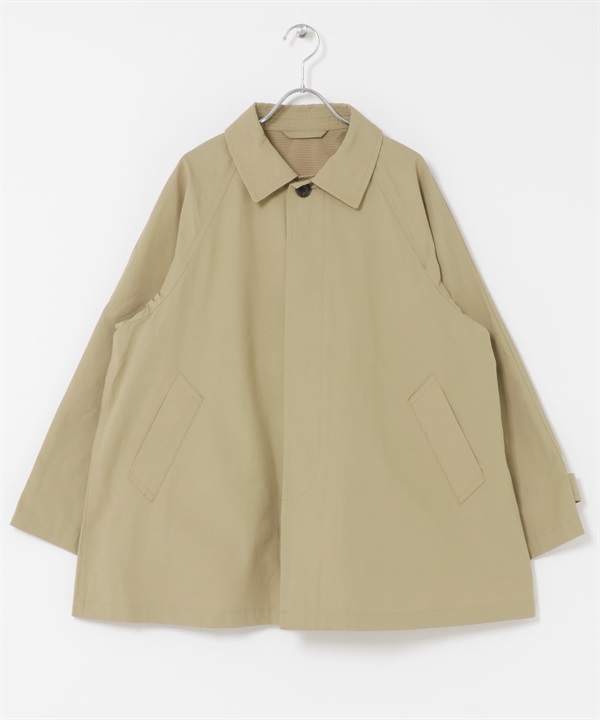 FORK&SPOON 立領傘狀大衣(膚色-1-BEIGE)