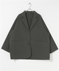 FORK&SPOON 寬版西裝外套(炭灰色-1-CHARCOAL GRAY)