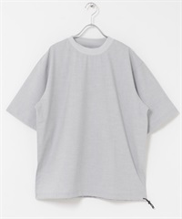 FORK&SPOON CARREMAN下襬抽繩T恤(淺灰色-4-LIGHT GRAY)