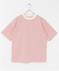 FORK&SPOON 多彩橫紋T恤(象牙白x紅色-4-RED)