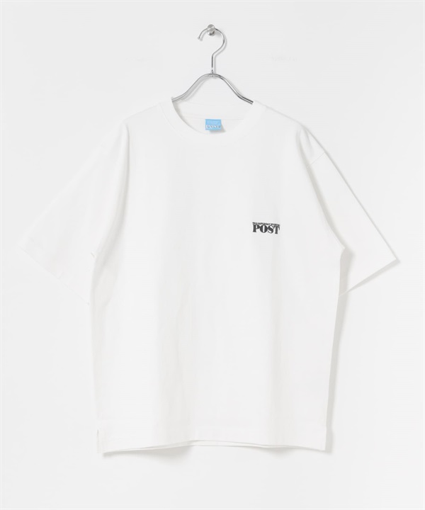 FORK&SPOON POST刺繡T恤(米色-4-OFF WHITE)