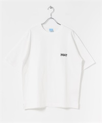 FORK&SPOON POST刺繡T恤(米色-4-OFF WHITE)