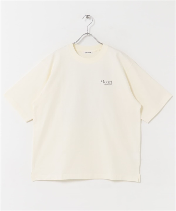 FORK&SPOON 莫內藝術聯名短袖T恤(米色-4-OFF WHITE)