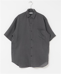 FORK&SPOON 透膚直條紋襯衫(炭灰色-4-CHARCOAL GRAY)