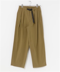 FORK&SPOON 雙褶寬版輕便長褲(棕色-4-BROWN)