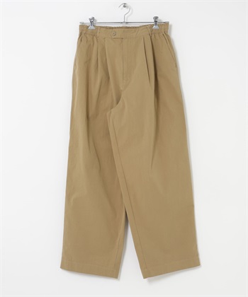 FORK&SPOON 皺褶感寬褲