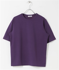 FORK&SPOON 基本款五分袖T恤(紫色-1-PURPLE)