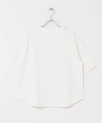 FORK&SPOON 瓶型領短袖T恤(米色-1-OFF WHITE)