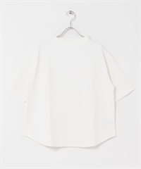 FORK&SPOON 瓶型領短袖T恤(米色-1-OFF WHITE)