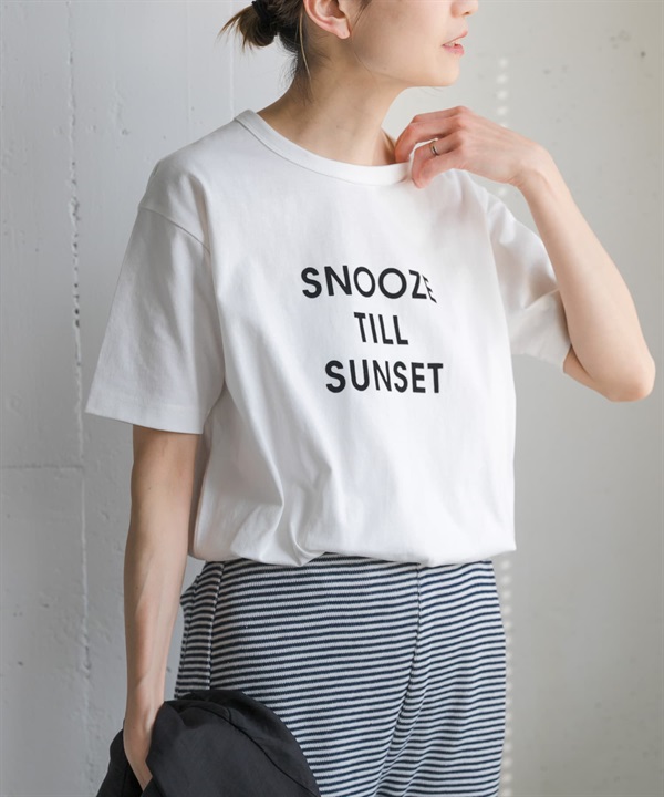 FORK&SPOON 植絨LOGO短袖T恤