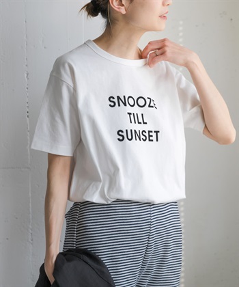 FORK&SPOON 植絨LOGO短袖T恤