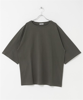 FORK&SPOON 連肩袖寬版T恤(炭灰色-1-CHARCOAL GRAY)