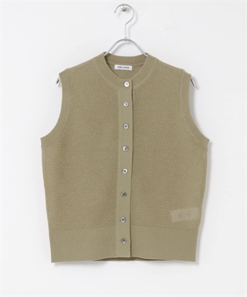 FORK&SPOON 正面鈕扣針織背心(膚色-1-BEIGE)