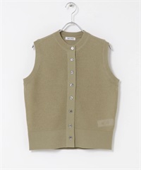 FORK&SPOON 正面鈕扣針織背心(膚色-1-BEIGE)