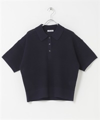 FORK&SPOON 鏤空針織POLO衫(藏青色-1-NAVY)