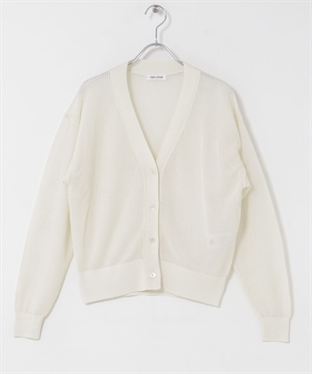 FORK&SPOON 和紙針織開襟衫(象牙白-1-IVORY)