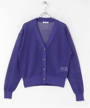 FORK&SPOON 和紙針織開襟衫(藍色-1-BLUE)