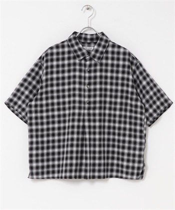 FORK&SPOON 棉嫘縈格紋襯衫(米色ｘ黑色-1-其他白色)