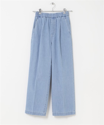 FORK&SPOON 棉麻牛仔褲(牛仔仿舊-2-其他藍色)