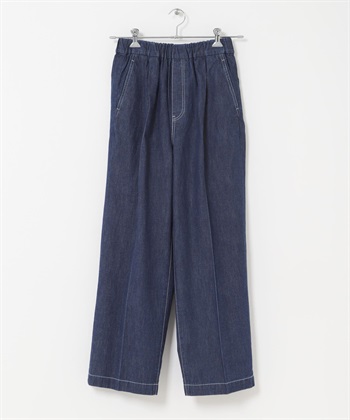 FORK&SPOON 棉麻牛仔褲(牛仔原色-1-ONE WASH)