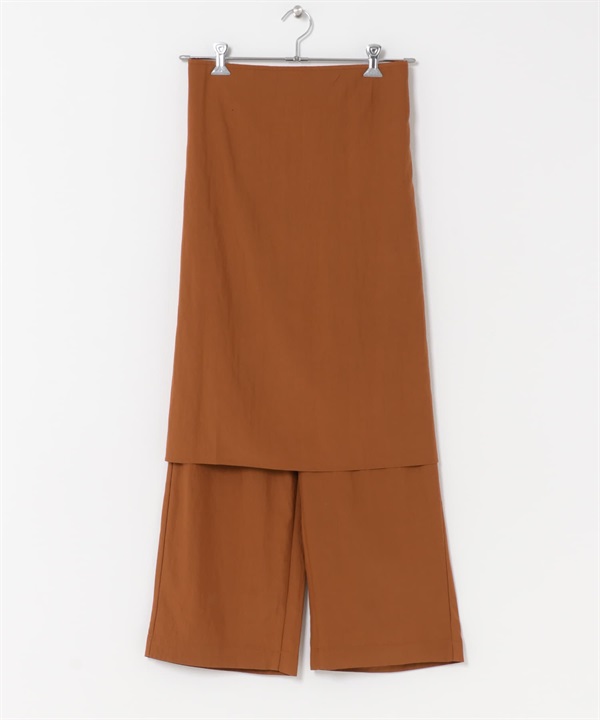 FORK&SPOON 圍裙層次設計長褲(橘色-2-ORANGE)