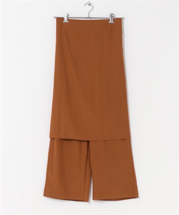 FORK&SPOON 圍裙層次設計長褲