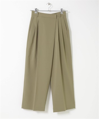 FORK&SPOON 正面圍裹式長褲(膚色-2-BEIGE)