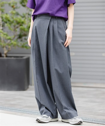 FORK&SPOON 正面圍裹式長褲