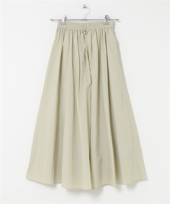 FORK&SPOON 尼龍碎褶裙(淺膚色-1-L.BEIGE)