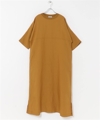 FORK&SPOON 混麻料寬版洋裝(駝色-1-CAMEL)