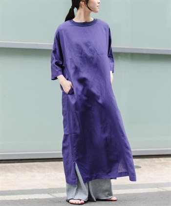 FORK&SPOON 混麻料寬版洋裝